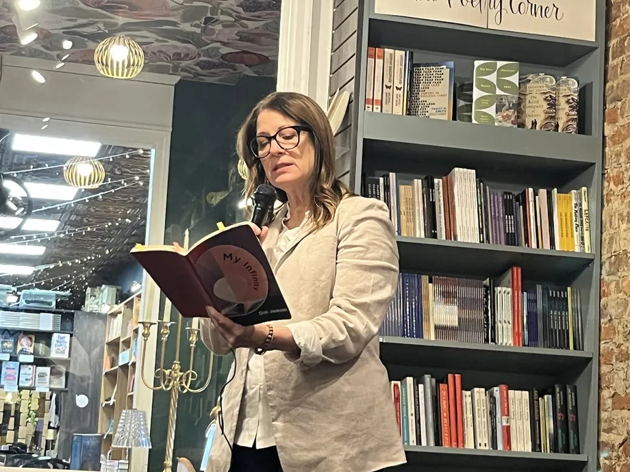 Didi Jackson reading at Sawmill Poetry